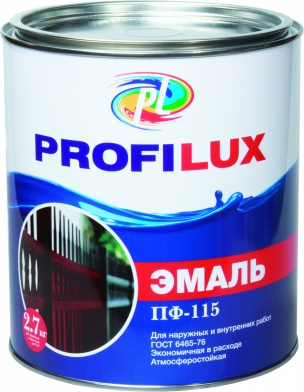 Эмаль ПФ-115 Профилюкс серая (0,9кг)