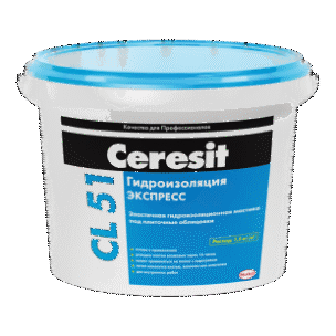 Эластичная гидроизоляционная мастика Ceresit CL51, 5кг