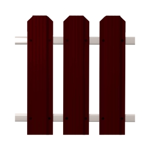 Штакетник Кантри фигурный SOKROF (Стандарт) 8017*121* (пог. м)