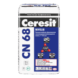 Cамовыравнивающаяся смесь Ceresit CN 68(от 1 до 15мм) 25кг
